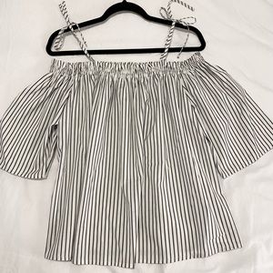 Blue Rain Striped Top